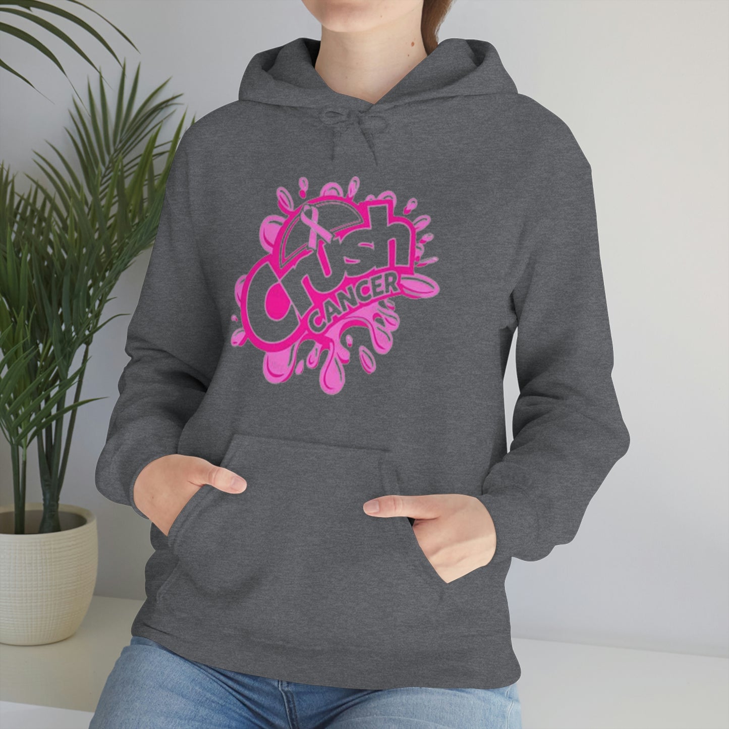 Crush Cancer Heavy Blend™ Hooded Sweatshirt