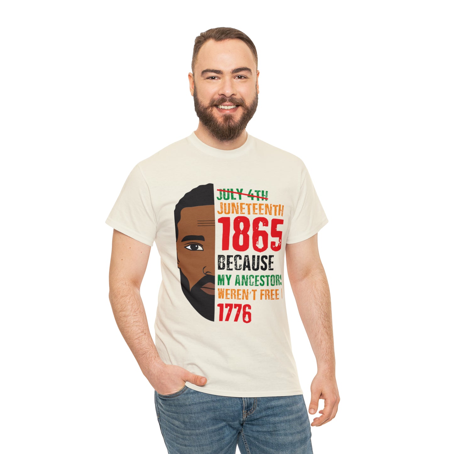 Mens Juneteenth Cotton Tee