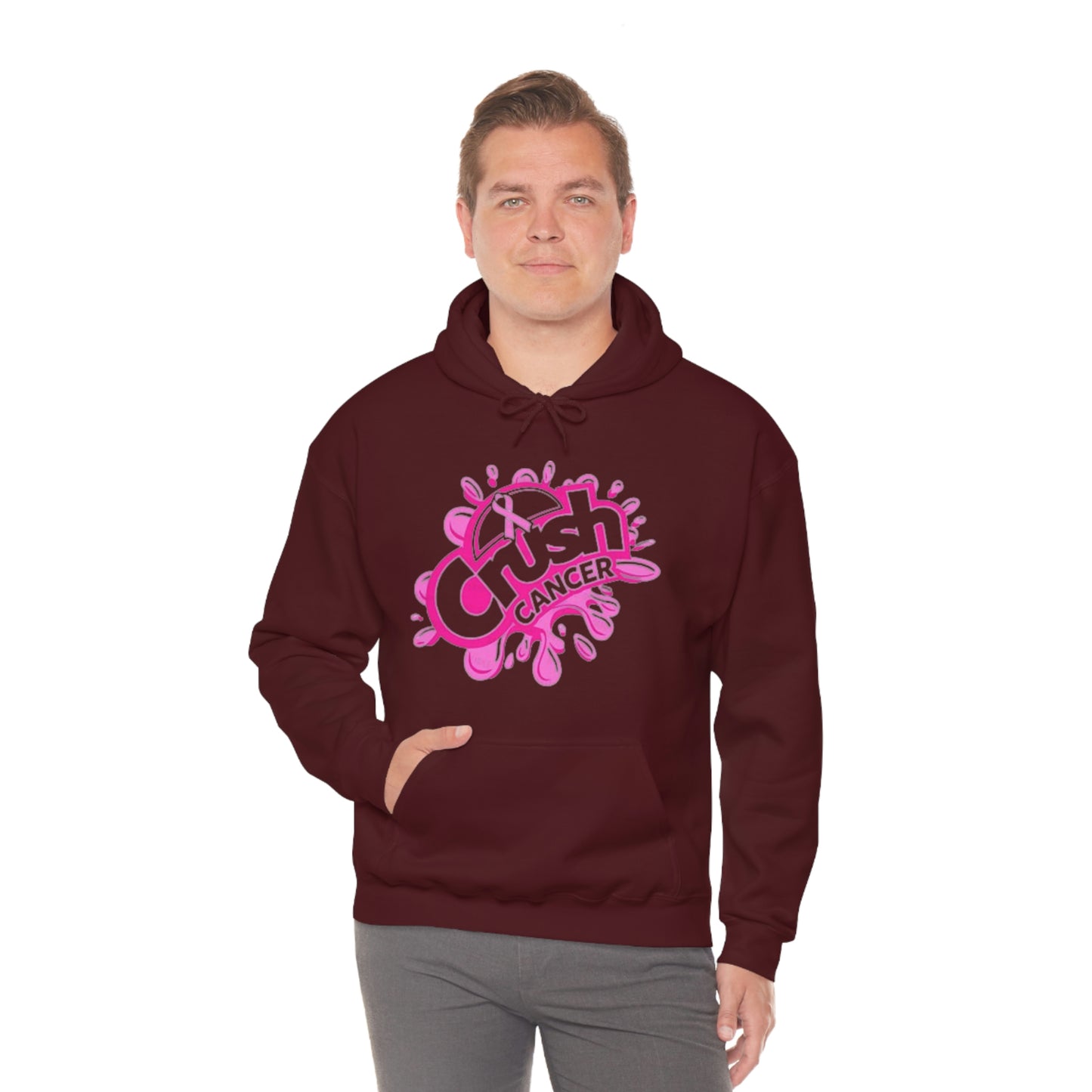 Crush Cancer Heavy Blend™ Hooded Sweatshirt