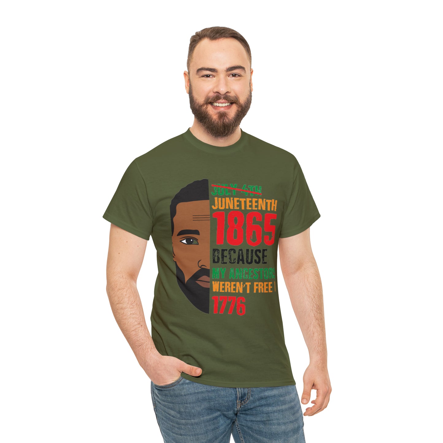 Mens Juneteenth Cotton Tee