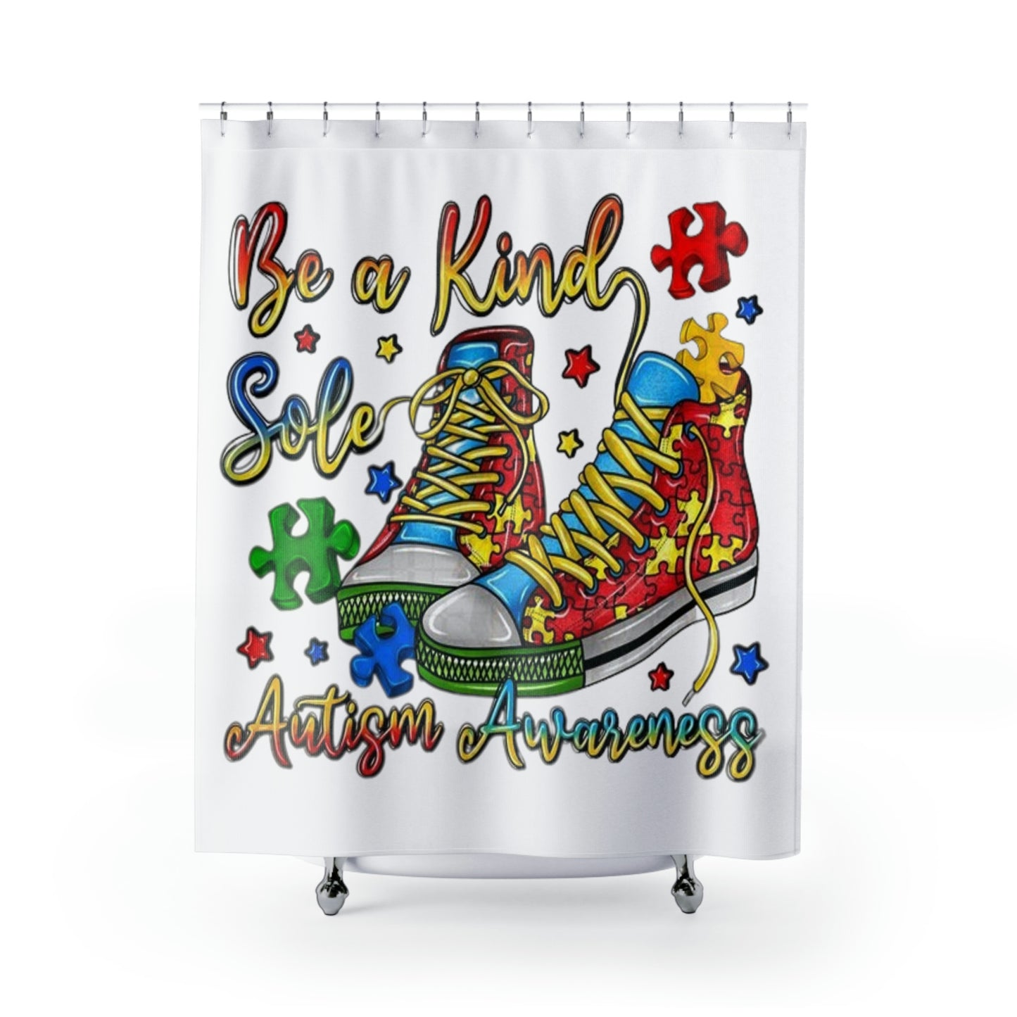 Autism Awareness Shower Curtains