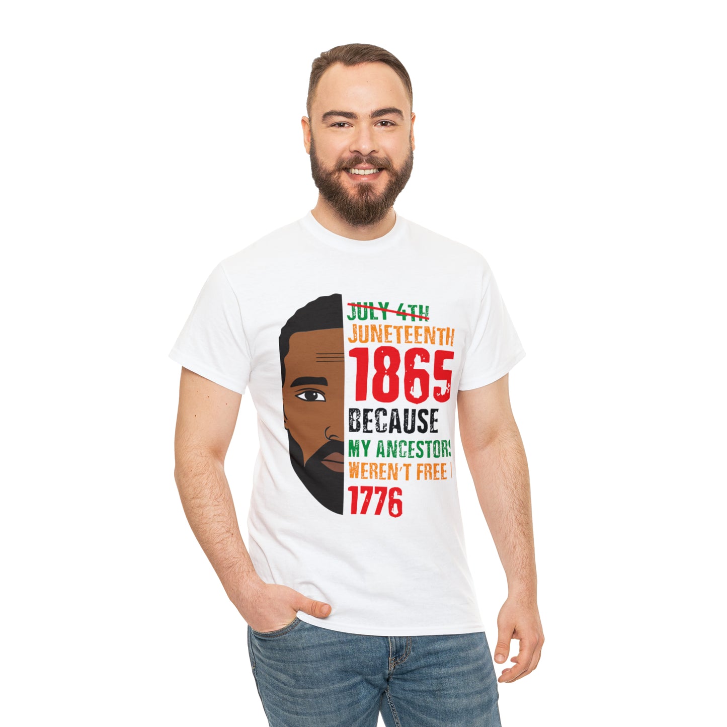 Mens Juneteenth Cotton Tee