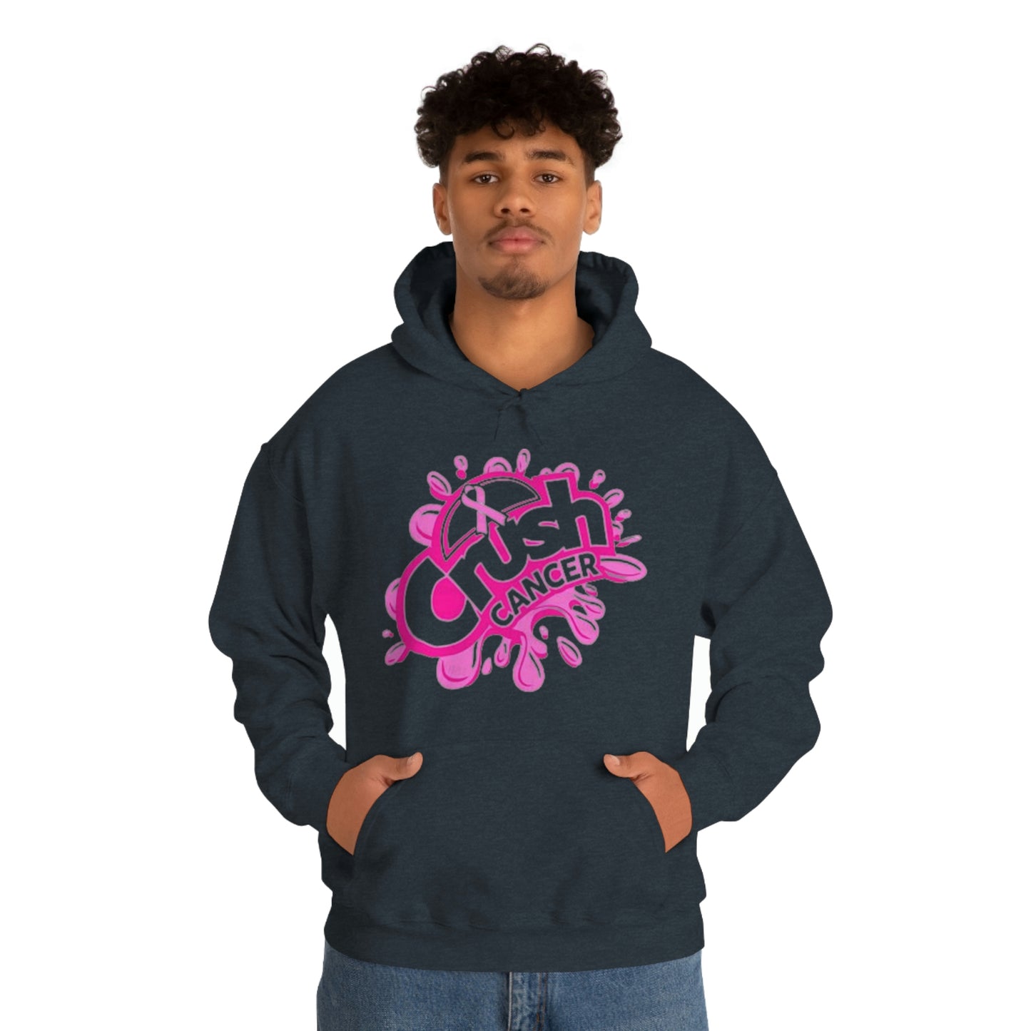 Crush Cancer Heavy Blend™ Hooded Sweatshirt