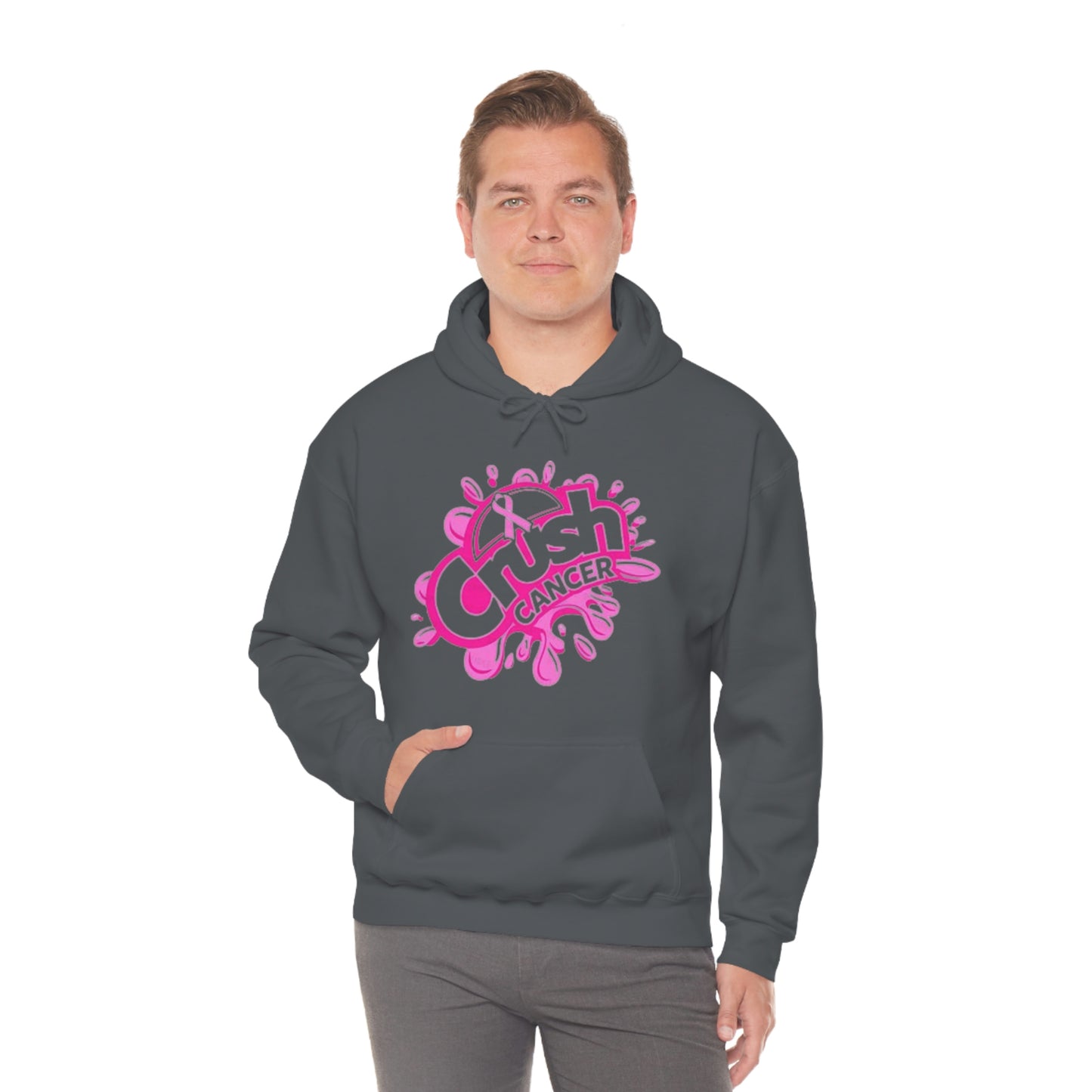 Crush Cancer Heavy Blend™ Hooded Sweatshirt