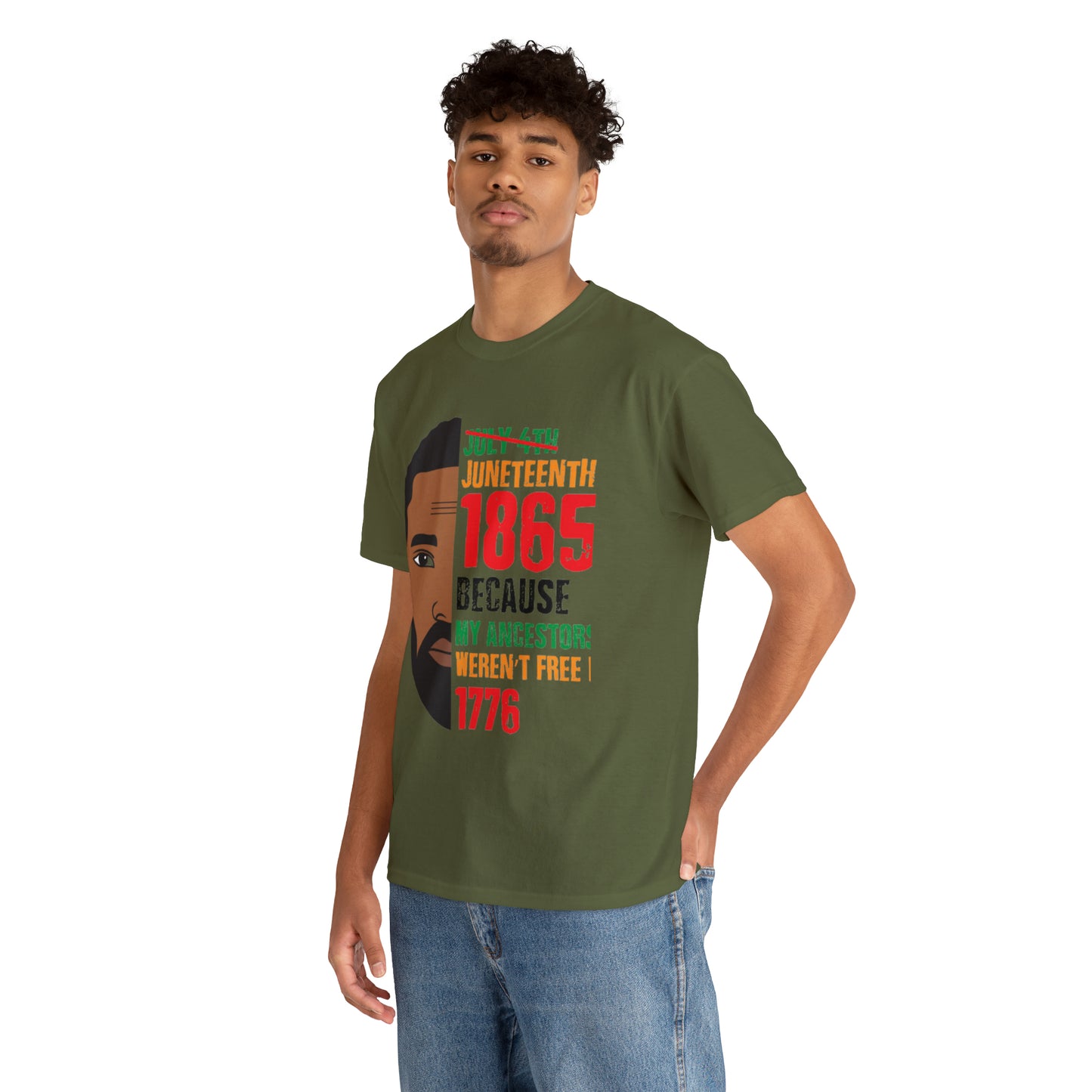 Mens Juneteenth Cotton Tee